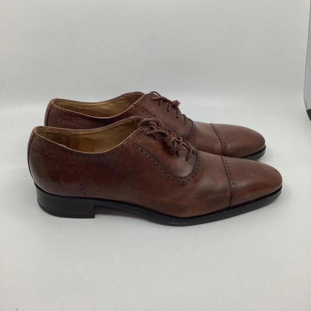 Mercanti Fiorentini Leather Cap Toe Oxford Dress Shoes Mens 11.5 Heritage